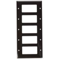 thumbnail image 2 of Morris Products 81152 Lexan Wall Plates 5 Gang Decorator - GFCI Brown, 2 of 3