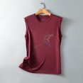thumbnail image 4 of Camiseta sin mangas suelta con cuello redondo y lentejuelas reflectantes coloridas para mujer Pompotops  lopia990549, 4 of 6