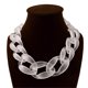 thumbnail image 1 of Collar de acrílico Chunky Gargantilla Declaración Bib Cadena Collar Colgantes-50cm-Azul Sincero Electrónica, 1 of 1