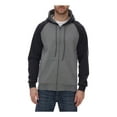 thumbnail image 1 of King Fashion KF4048 Fleece Raglan Hooded Full-Zip Sweatshirt, 1 of 2