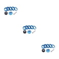 thumbnail image 4 of Yuarrent CANSUCC 8 Piezas / Set Bicicletas Auricular Espaciador Arandela reemplazable Azul Type1 NO1, 4 of 6