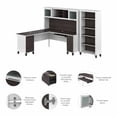 thumbnail image 3 of Bush Furniture Somerset 72W L Desk with Hutch & Bookcase in Storm Gray, 3 of 9