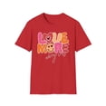 thumbnail image 2 of Love More Worry Less, Gildan Unisex Softstyle T-Shirt, Graphic Tee, S-3XL, 2 of 5