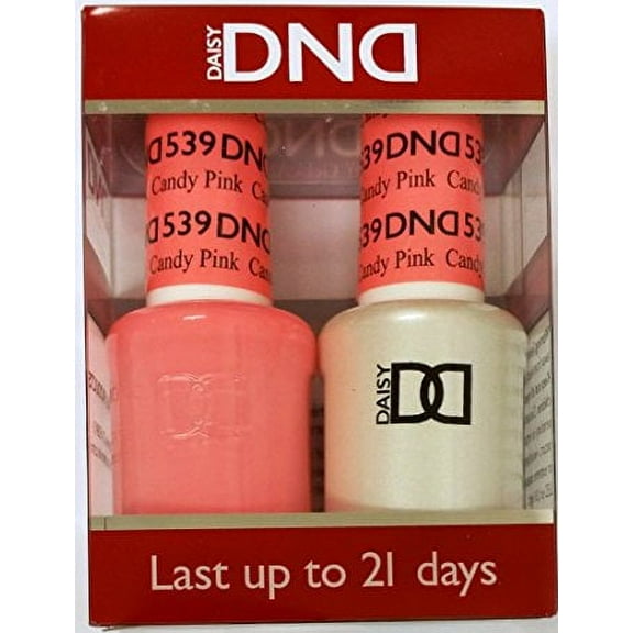 DND Nail Polish Gel & Matching Lacquer Set (539 - Candy Pink)