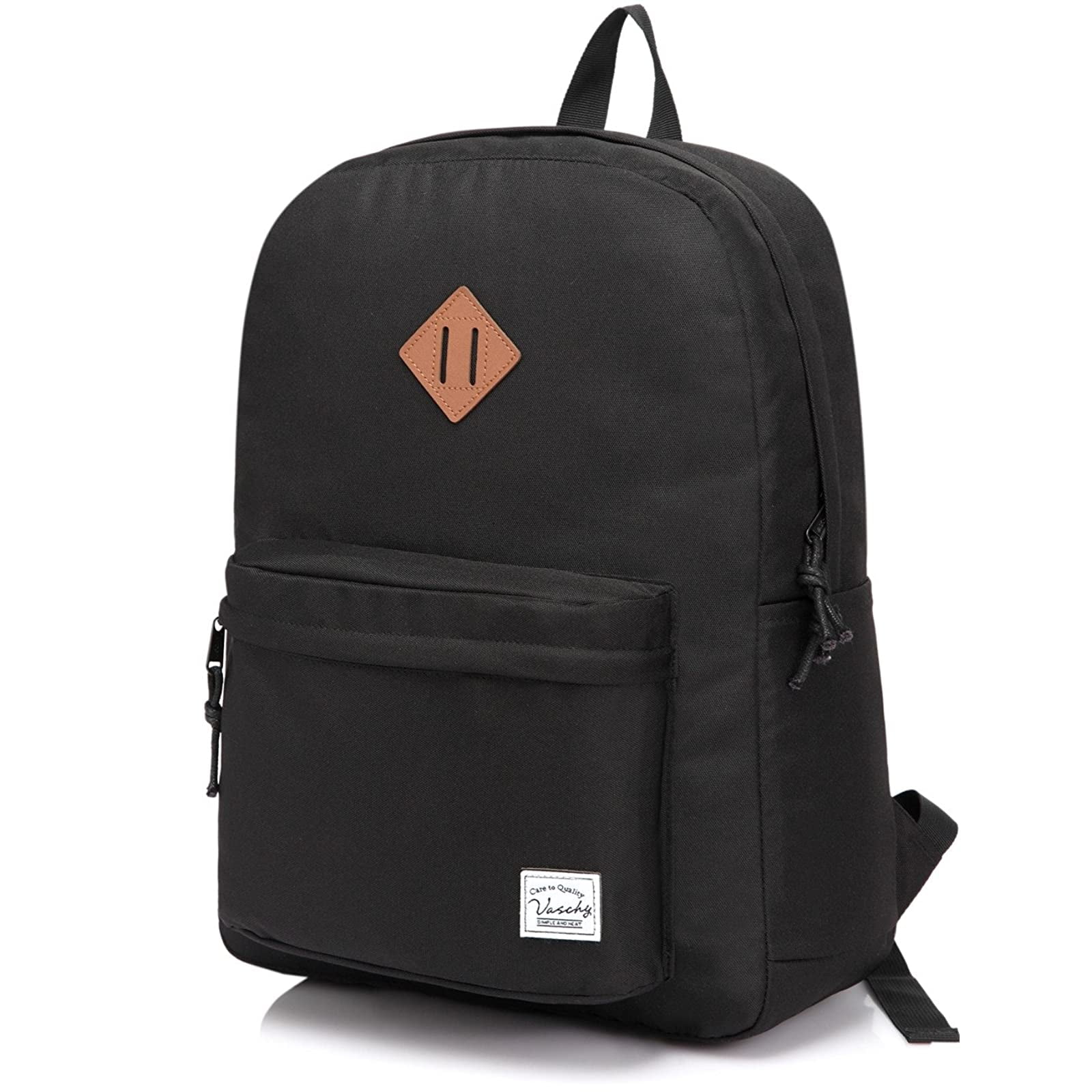 Lightweight Backpack for School, VASCHY Classic Basic Water Resistant 