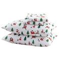 thumbnail image 3 of Great Bay Home Turkish Cotton Printed Flannel Sheet Set  (Twin XL, Print - Santa), 3 of 5
