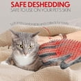 thumbnail image 6 of Pet Grooming Glove for Dogs & Cats - Massage & Deshedding Brush with 259 Silicone Tips - Pair of Efficient Pet Hair Remover Mitts for Long & Short Fur - Adjustable One Size Fits All, 6 of 7