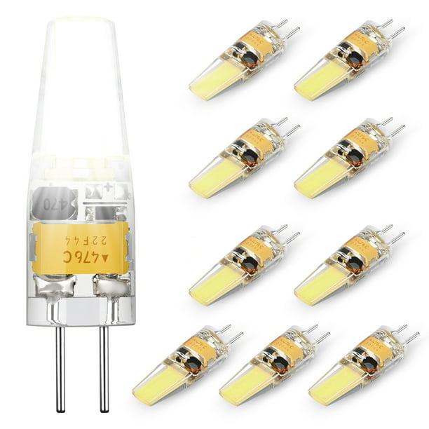 EEEkit LED Light Bulbs 6000K Lighting 2W Equivalent to 20W AC DC