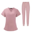 thumbnail image 1 of Conjuntos Médicos para Mujer, Uniformes de Trabajo de Enfermera, Ropa de Trabajo, Camisetas Y Pantalones Médicos Transpirables con Cuello en V, Lavabl SG, 1 of 8