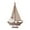 42cmx27cmx5.5cm, variant on Esquirla Miniature Sailing Boat Sailboat Model Home Decor Mediterranean Mini Sailboat Model Wood Sailboat for Gifts Home Vanity Office 42cmx27cmx5.5cm