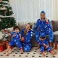 thumbnail image 2 of Matching Christmas Pajamas for Family Cute Reindeer Print One-piece Pajamas Xmas Hooded Sleepwear Nightwear, 2 of 7