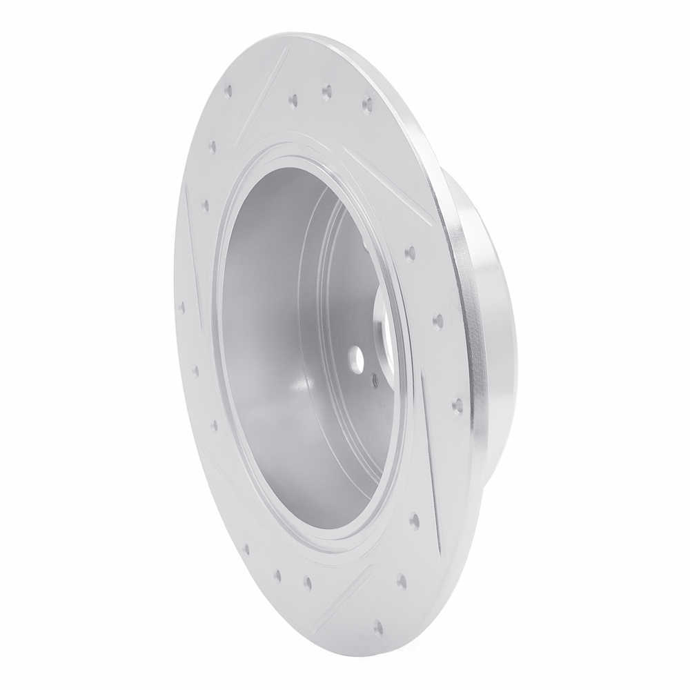 Dynamic Friction Company 631-76065R DFC Brake Rotor - Drilled And Slotted - Silver
