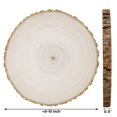 thumbnail image 2 of Rebanadas circulares de madera Prsildan, 20-25 cm, paquete de 4 unidades, rústicas, para bricolaje, 2 of 7