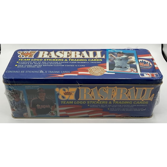1987 Fleer Glossy Tin Barry Bonds Rookie Baseball Set