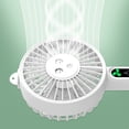 thumbnail image 3 of USB Desktop Spray Fan Phone Holder 5000mAh Handheld Air Cooling Fan (Blanco) Ehuebsd Libre de BPA, 3 of 9