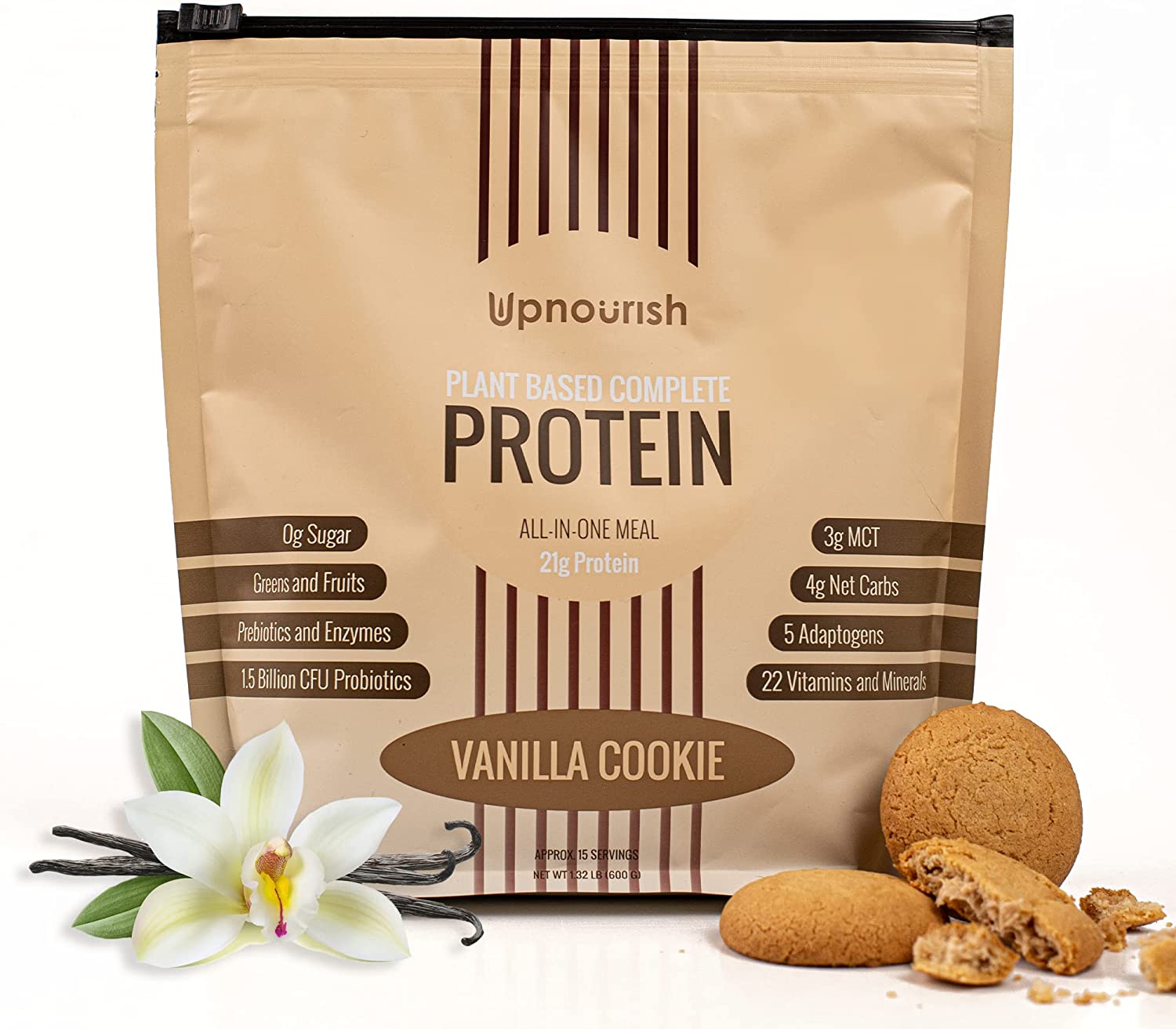 Vegan Protein Powder Vanilla Cookie Vegan Meal Replacement Shake