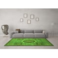 thumbnail image 3 of Ahgly Company Indoor Round Oriental Green Modern Area Rugs, 4' Round, 3 of 4
