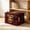 Red-S, variant on Cififendec Christmas Vintage Treasure Chest Storage Bin, 16.54"×11.81", Fabric Organizer with Pirate Trunk Print for Clothing Storing and Toy Space Arranging
