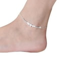 thumbnail image 1 of tredstone Woman Silver Plated Heart Butterfly Anklets Chain Ankle Bracelet Foot Jewelry Beachwear, 1 of 6