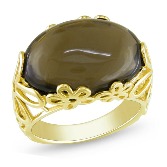 Everly Women's Quartz Yellow Gold Plated Ring