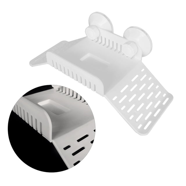 CTIRCHIU 1Pack Turtle Dock Basking Platform White Design Safe for Aquatic Fish 10.6x4.1x2.9in
