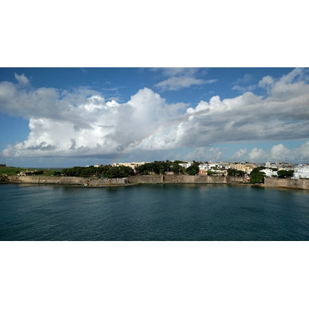 Canvas Print Cruise Vacation Old San Juan Caribbean Travel Stretched Canvas 10 x