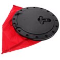 thumbnail image 1 of BESTYASH 1Set Black ABS Circular Waterproof Hatch Cover for Kayak Inspection .82X9.82X1.18in, 1 of 5