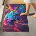 thumbnail image 2 of Dreamtimes Bathroom Rug Toiletry Mat Set Beautiful Rainbow Parrot Print, Soft Absorbent Bath Rug and U-Shaped Contour Toilet Rug, Non-Slip Bath Carpet Bath Mats for Bathroom 17.3"x13.4"+23.6"x15.7", 2 of 5