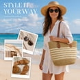 thumbnail image 6 of DAKIMOE Straw Beach Bag For Women Summer Boho Tote Bag Handbags Large Shoulder Purses Woven for Vacation, 6 of 7