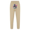 thumbnail image 3 of Zszcpp Men Work Pants Elastic Waistband Cartoon Print Relax Cropped Long Fitetd Trousers Casual Trouser, 3 of 5