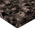 thumbnail image 4 of Ambesonne Vintage Fitted Sheet, Retro Grunge Earthy Peony, Twin Size, Umber Dark Brown, 4 of 5