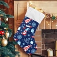 thumbnail image 5 of Coolnut Christmas Gnome Stocking 1pc, Large Fireplace Xmas Hanging Stockings with Plush Cuff for Family Holiday Party Decorations, 17.71"x 12.20", 5 of 7