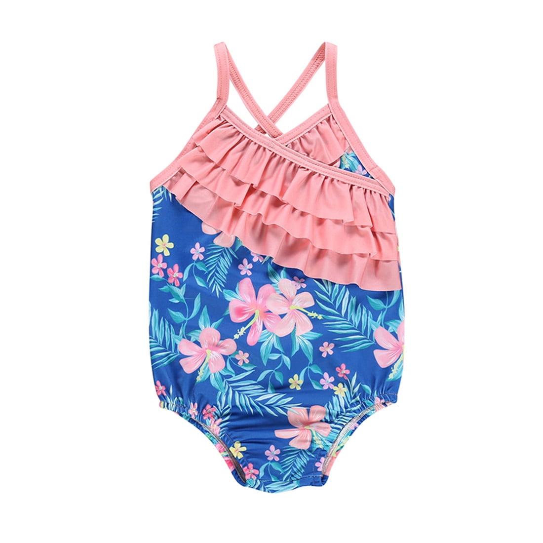 Details about   New Infant Girls Old Navy Floral Halter 1 Pc Swimsuit 12-18 18-24 Months