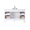 thumbnail image 2 of Elegant Lighting VF29654WH Blakely 54" Free Standing Single Basin Vanity Set - White, 2 of 7