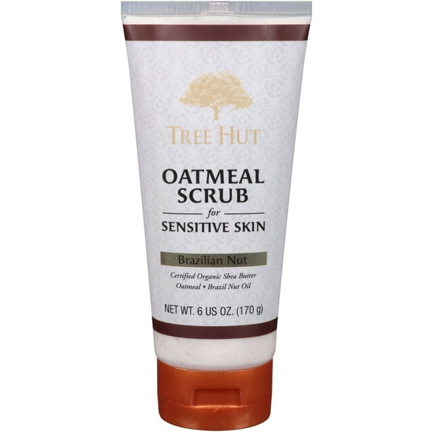 Tree Hut Brazilian Nut Oatmeal Scrub for Sensitive Skin, 6 oz Walmart