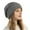 Gray, variant on Jalioing Women's Knit Beanie Winter Outdoor Thermal Hat Cold Weather Solid Color Beanie Hats Comfy Headwear