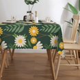 thumbnail image 3 of XMXY Table Cloth Rectangle Table, Daisy Floral Pattern Dining Table Cover Waterproof Washable Outdoor Tablecloth, 54 X 72 Inch, 3 of 8