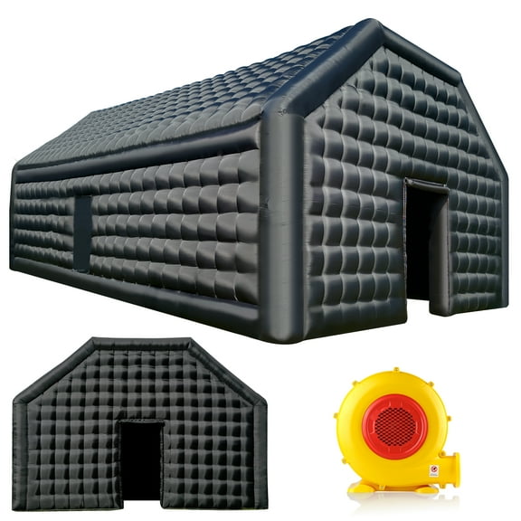 WARSUN 60 Person Large inflatable Party Tent with Disco Cube