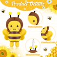 thumbnail image 4 of Juguetes de peluche Hydren Mini con forma de abeja de peluche, 12 cm, 24 unidades, 4 of 7