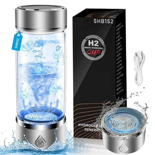 Portable Hydrogen Water Bottle Generator, Improve Water Quality in 3 Minutes
