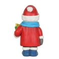 thumbnail image 3 of Universal Statues Snowman Holding Gift Commercial Christmas Outdoor Decoration - 36", 3 of 3