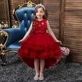 thumbnail image 2 of Odeerbi Reduced Girls Dresses Flower Girl Dress Children Sleeveless Princess Dress Embroidery Sequins Flower Tail Dress Skirt Canonicals, 2 of 9