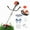 2 in 1 Red, variant on Gas Weed Wacker,Five in One Weed Eater Gas Powe Strong Powerful Full Functioning Guard Accessories Hedge Trimmer 52cc Petrol Hedge Trimmer Chainsaw Brush Cutter for Garden Lawn Care