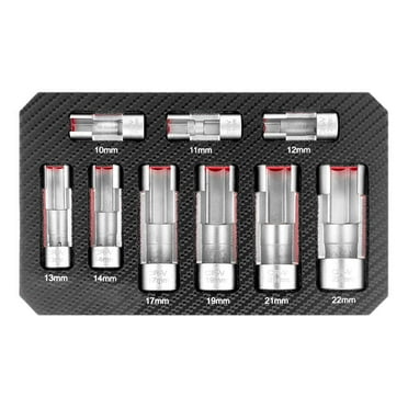 Flare Nut Socket Set, 9pcs Slotted Set, Square Drive, `◆ Special Socket ξг 9CU9