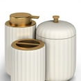 thumbnail image 6 of Beautiful by Drew Barrymore Ceramic Toothbrush Holder, Off White, 6 of 13