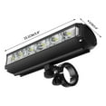 thumbnail image 3 of Front Bike Light 1400 Lumens USB Rechargeable 5 LED Wide Angle Beam Night Cycling Headlight for Road Mountain Bikes with 4000mAh Battery Type C Waterproof IPX4, 3 of 8
