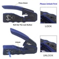 thumbnail image 3 of RJ45 Pass Through Crimp Tool Ethernet Network Cable Crimper Stripper Cat7 Cat6 Cat5 Modular Crimping Equipment Mini Tool Pliers ,Multi Function, 3 of 7