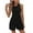 Black-01, variant on REALiKUN Women's Casual Rompers Stretchy Onesie Summer Sleeveless Shorts Jumpsuits with Pockets