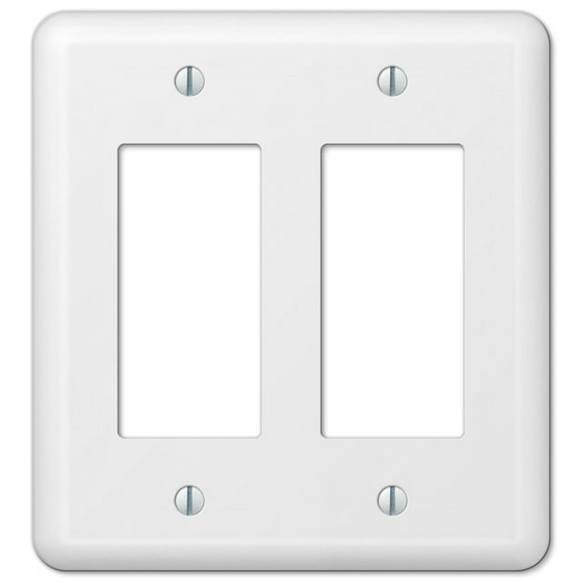 Placa de pared AMERELLE Devon Double Rocker Steel White