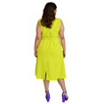 thumbnail image 3 of Vestido tipo chaleco Roman Fashion /Tallas Extras, 2156 (Lima) verde lima 40 Roman Fashion V-MIC-2156-LIMA, 3 of 6